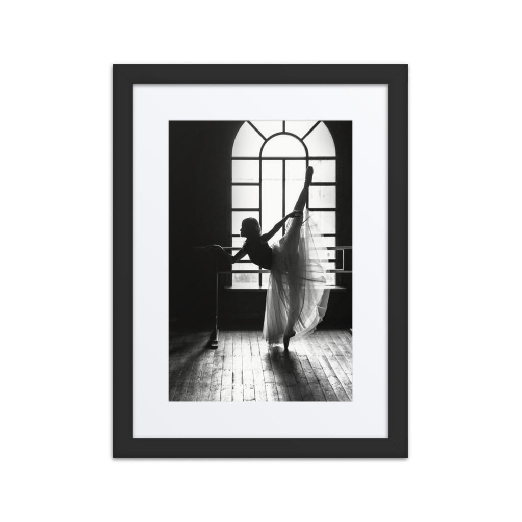 Ballerina Contre-Jour | Dance-Art Framed Poster #35 (21.5" H x 17.5" W)