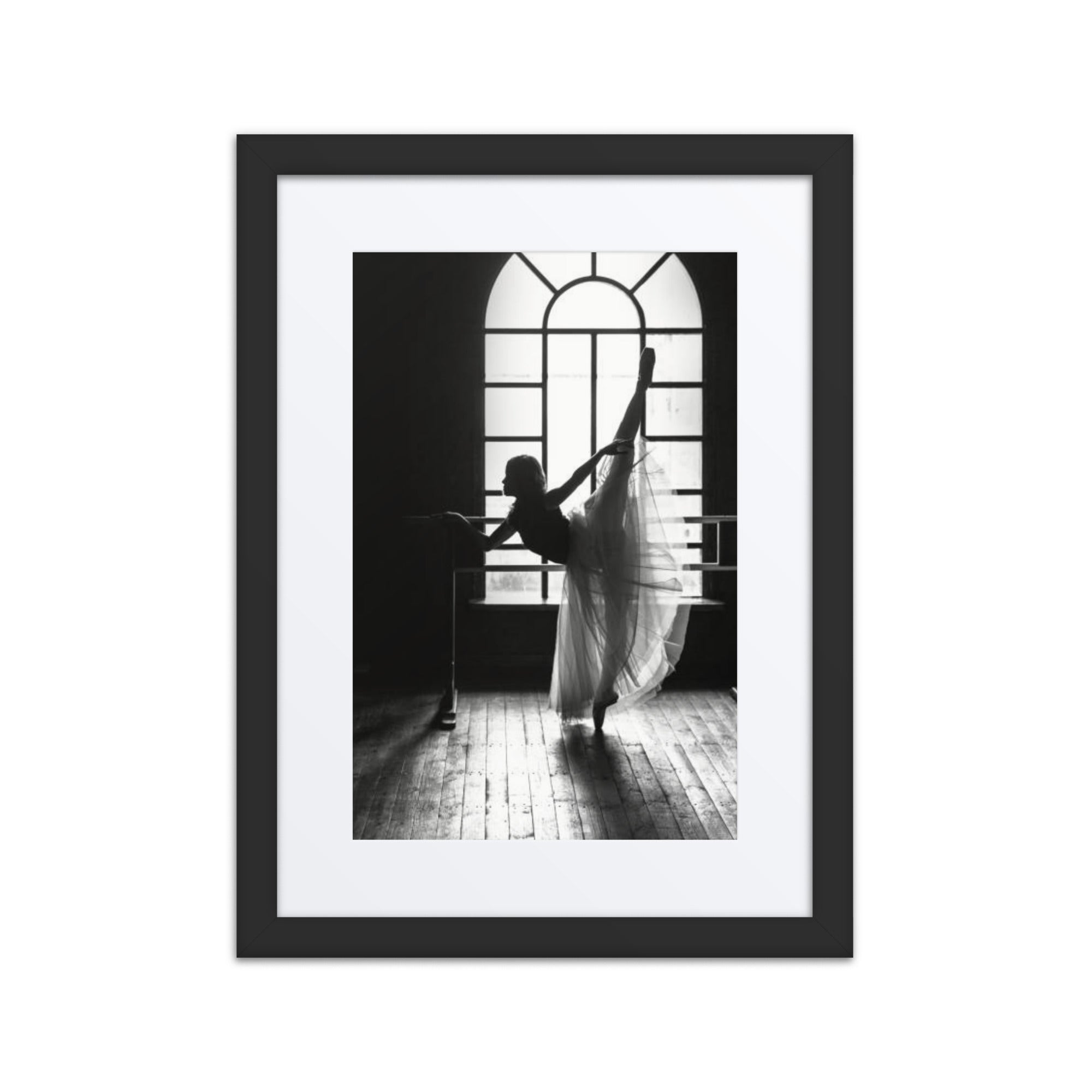 Ballerina Contre-Jour | Dance-Art Framed Poster #35 (21.5" H x 17.5" W)