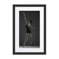 Ballerina Noir | Dance-Art Framed Poster #67 (23.5" H x 17.5" W)