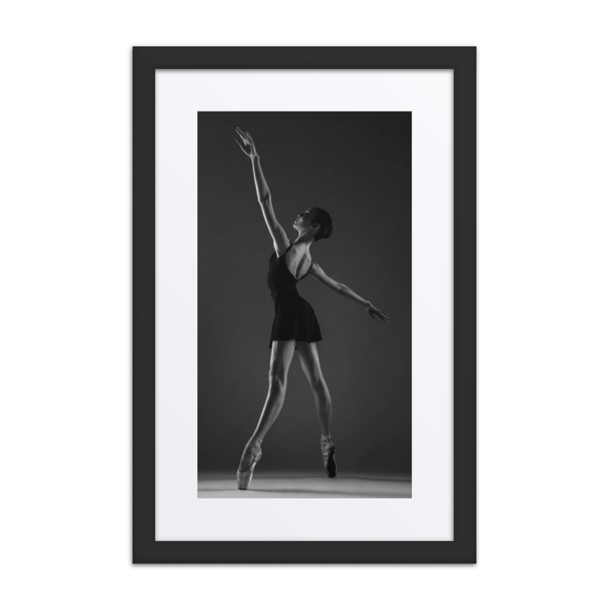 Ballerina Noir | Dance-Art Framed Poster #67 (23.5" H x 17.5" W)