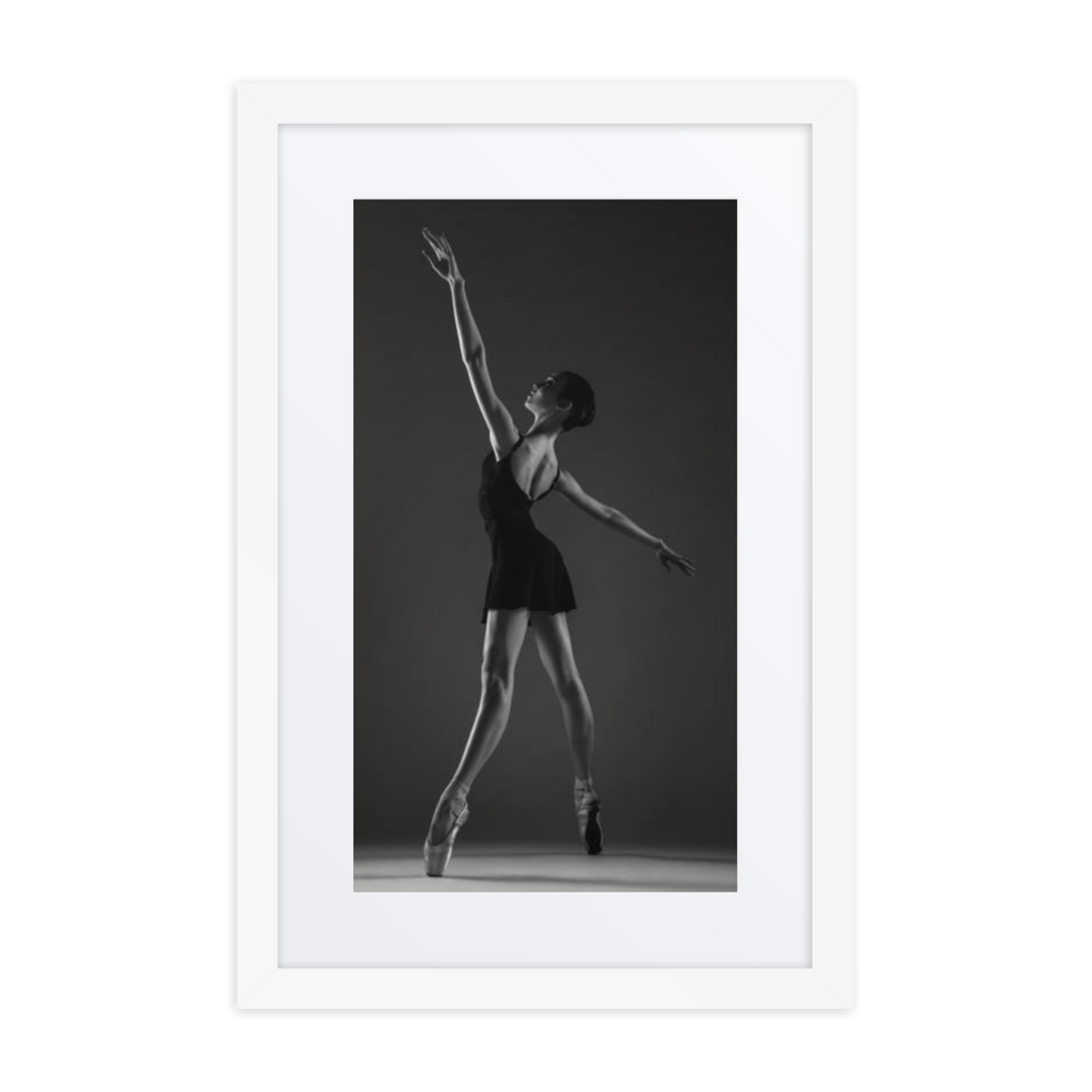 Ballerina Noir | Dance-Art Framed Poster #67 (23.5" H x 17.5" W)