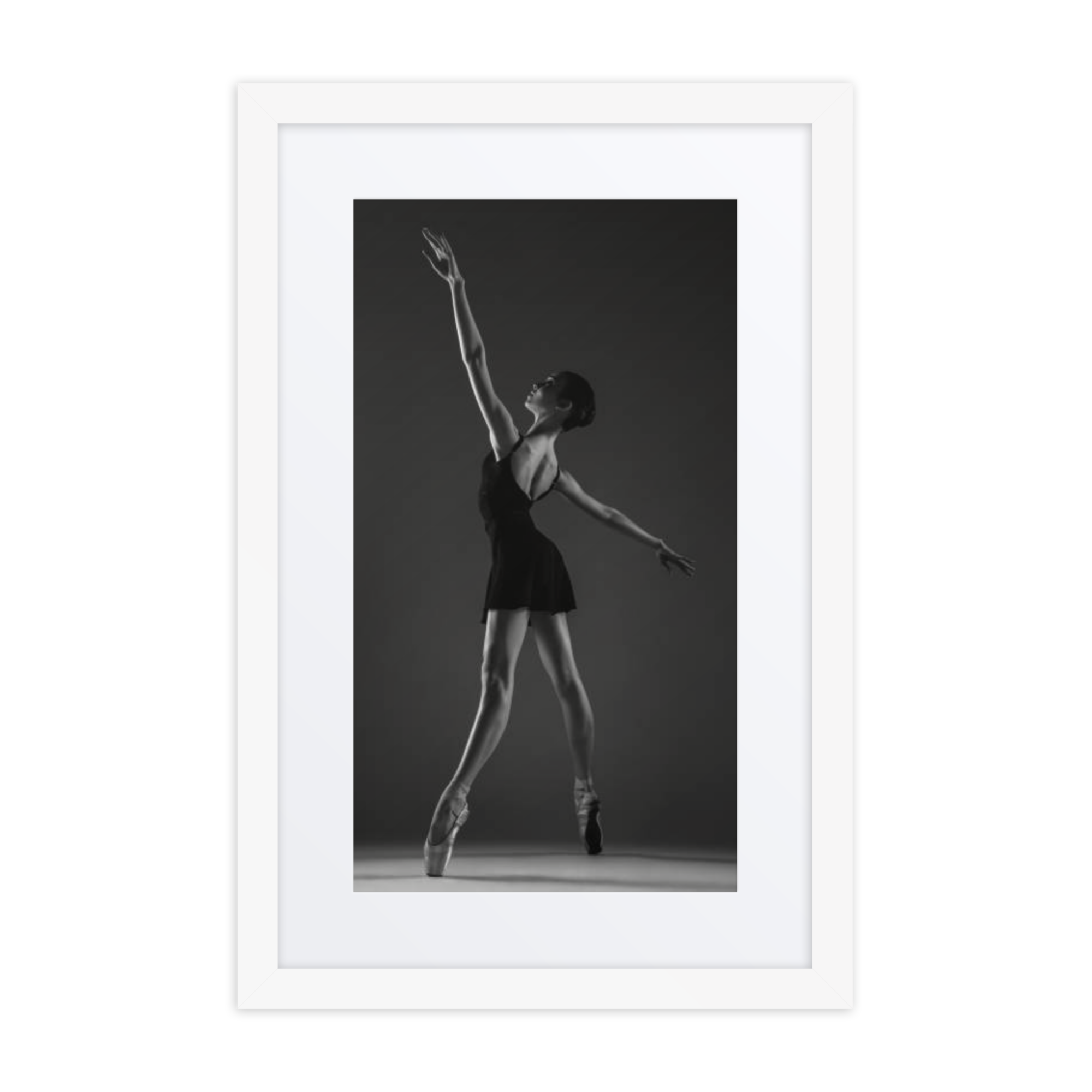 Ballerina Noir | Dance-Art Framed Poster #67 (23.5" H x 17.5" W)