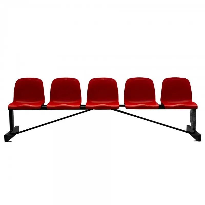 Banquillo Metalico Asientos Pvc 5 Plazas
