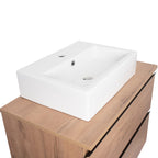 BATHME MADISON SQUARE Mueble de Baño con Lavabo y Encimera Roble Ostippo