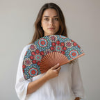 Folding Silk Fan Baraka V1