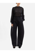 Maison AlaïA Oversized Sculptural Sweater — Black