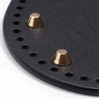 Base ovalada sintética negra para bolsos (perforada)