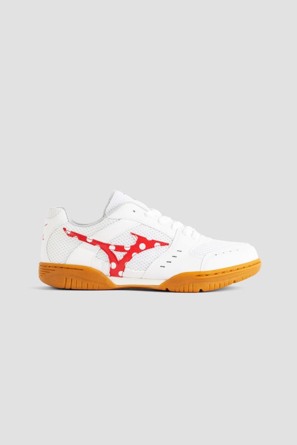 Comme des Garçons Polka-Dot Low-Top Sneaker — White