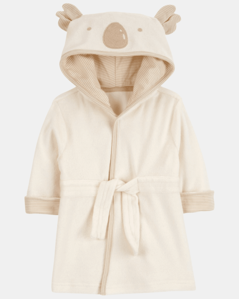 Bata de baño con capucha, diseño koala
