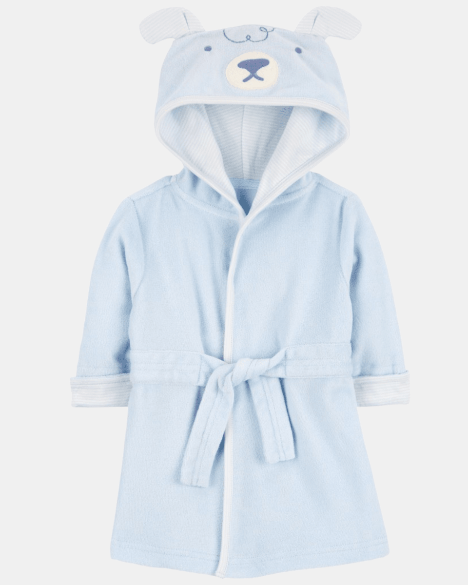 Bata de baño con capucha, diseño perro