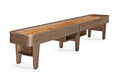 Brunswick Andover II 14' Shuffleboard Table - Rustic Dark Brown