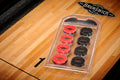 Shuffleboard Weights Red And Black Caps