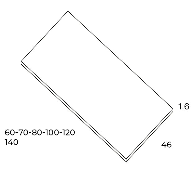 BATHME Tapa Encimera Lavabo Color Blanco Mate