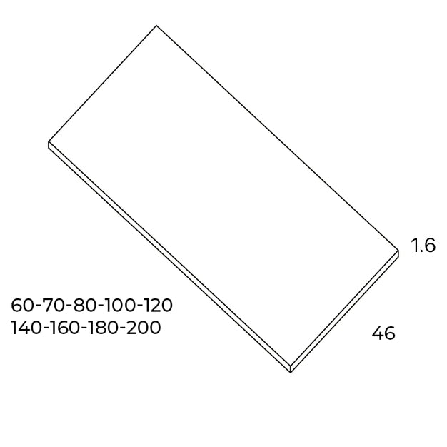 BATHME Tapa Encimera Lavabo Color Roble Ostippo