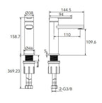 BATHME HBGR4001 INFINITY B16 Grifo Monomando Lavabo Cromo