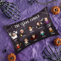 Personalizada 1-10 Cara Fotos Espeluznante Familia Arrojar Funda de almohada con nombres y texto Decoración para el hogar Fiesta de Halloween Regalo para la familia