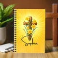 Cuaderno A5 personalizado con 120 páginas rayadas y nombre Regalo de cumpleaños de vuelta al cole para estudiante cristiano