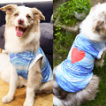 Personalizado Rojo Corazón Hueso Pata Imprimir Perro Gato Mascota Enfriar Traje con Nombre Actividades al aire libre Mascota Fiesta Cumpleaños Regalo para los dueños de mascotas