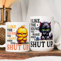 Taza de Cerámica Personalizada de Animales Gruñones con Nombre Uso Diario Regalo de Cumpleaños para Amigos Amantes de los Animales
