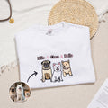 Personalizado bordado perro gato mascota retrato foto camiseta sudadera con capucha con nombre cumpleaños vacaciones regalo para los amantes de los dueños de mascotas