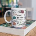 Taza de café de cerámica personalizada con el nombre Bad Bitch Affirmations 11 oz 15 oz Uso diario Regalo de cumpleaños para oficinistas