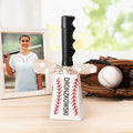 Cencerro deportivo con forma de pelota de béisbol personalizado con asa y nombre Eventos deportivos Fiesta Concierto Regalo para padres de deportistas Entrenador