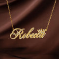 Personalizado Bling Nombre Collar con Cristal 6 Estilos de Fuente Minimalista Joyería Cumpleaños Aniversario Regalo para Ella