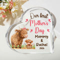 Placa acrílica en forma de corazón con nombre personalizada para el Día de la Madre Regalo de cumpleaños para mamá en el Día de la Madre