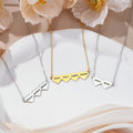 Personalizado 1-10 Corazón Colgante Collar de la familia con nombres grabados Dainty Joyería de la Mujer Cumpleaños Día de la Madre Regalo para Mamá Abuela