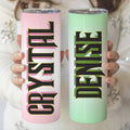Personalizada inspirada en Wicked aislado 20 oz Skinny Tumbler con pajita y el nombre de cumpleaños Regalo de Navidad para las niñas Wicked fans