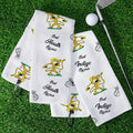 Toalla de Golf Absorbente Marsupilami Personalizada con Nombre y Clip para Colgar Regalo de Cumpleaños para los Amantes del Golf | Callie × Marsupilami