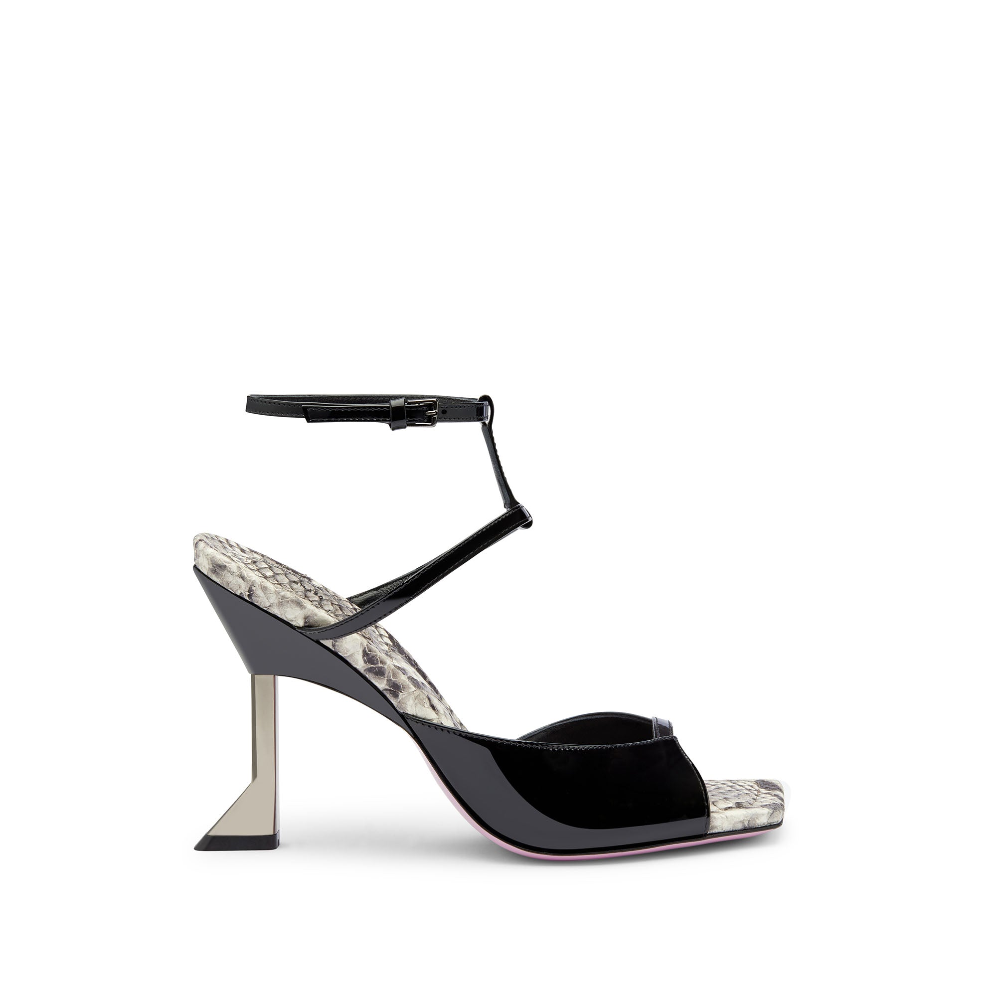 Luce Sandal | Black Patent