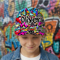 Gorra de béisbol personalizada estilo graffiti con nombre Uso diario Regalo de cumpleaños para niños