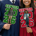 Abanico de Graduación Personalizado con Foto de Graduación Ceremonia de Graduación Uso de Fiesta Regalo de Conmemoración de Graduación para Graduado de la Clase de 2026