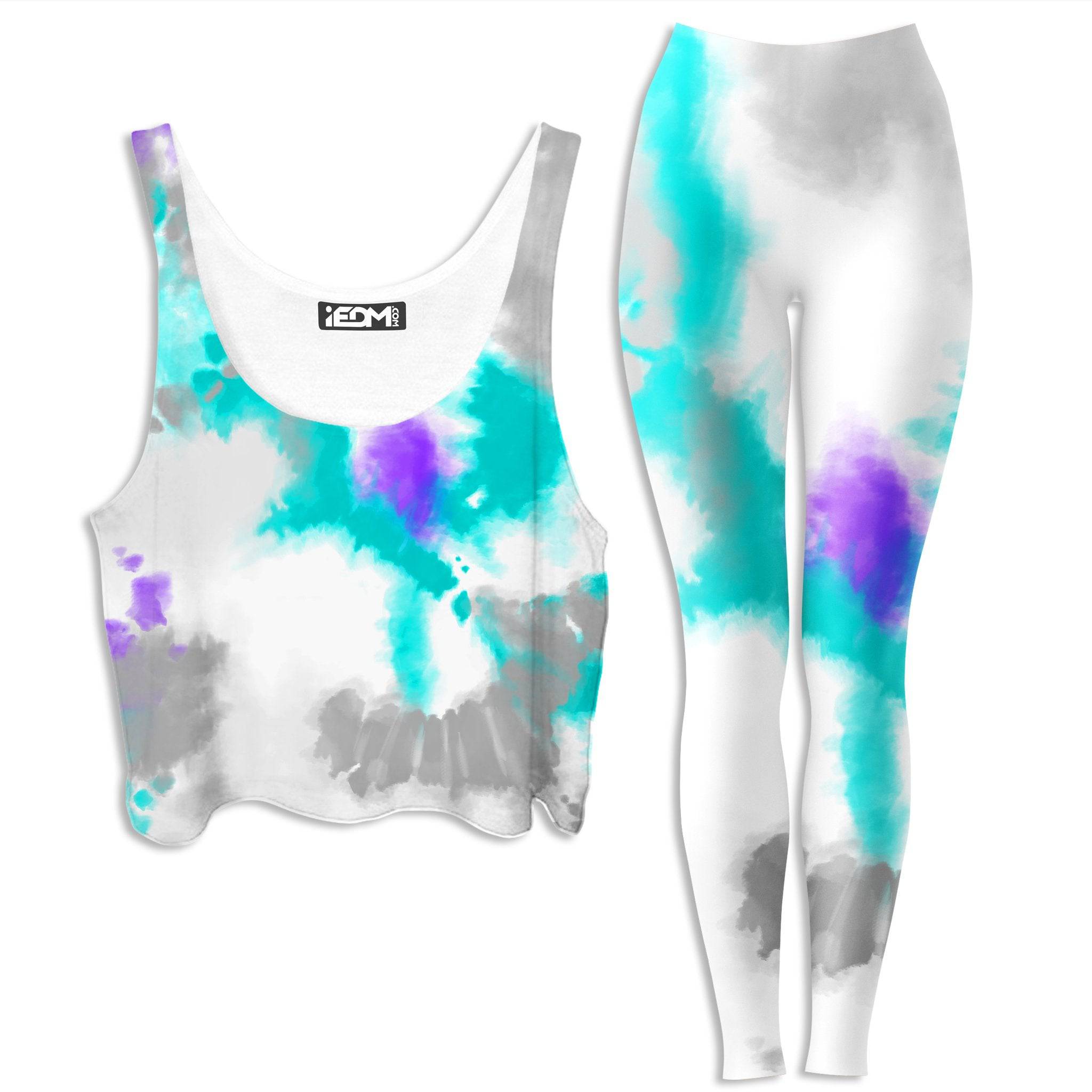 90s Filtered Crop Top and Leggings Combo