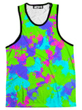 90s Neon Paint Splatter Men's Tank