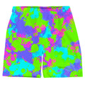 90s Neon Paint Splatter Weekend Shorts