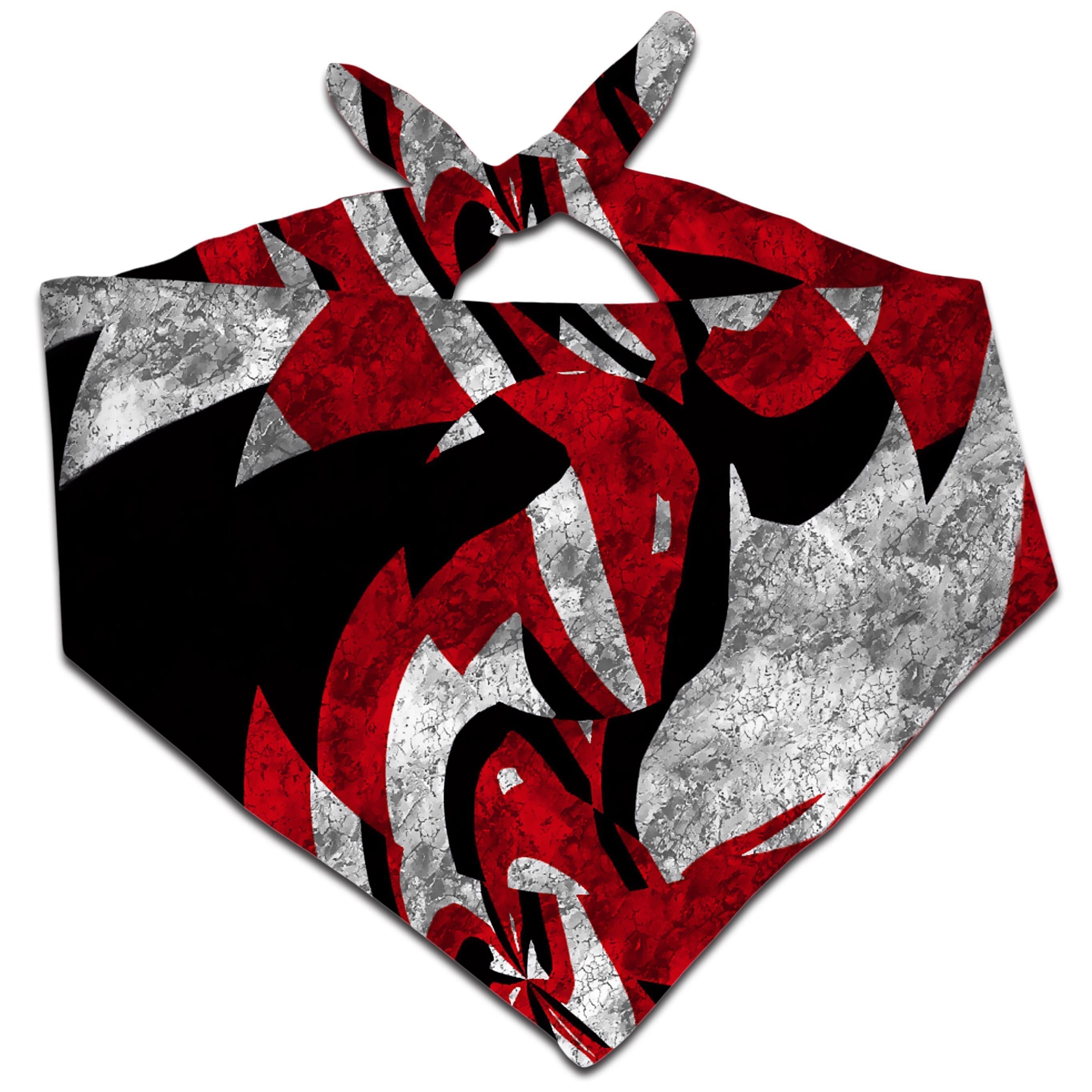 Abstract Red Acid Grunge Bandana