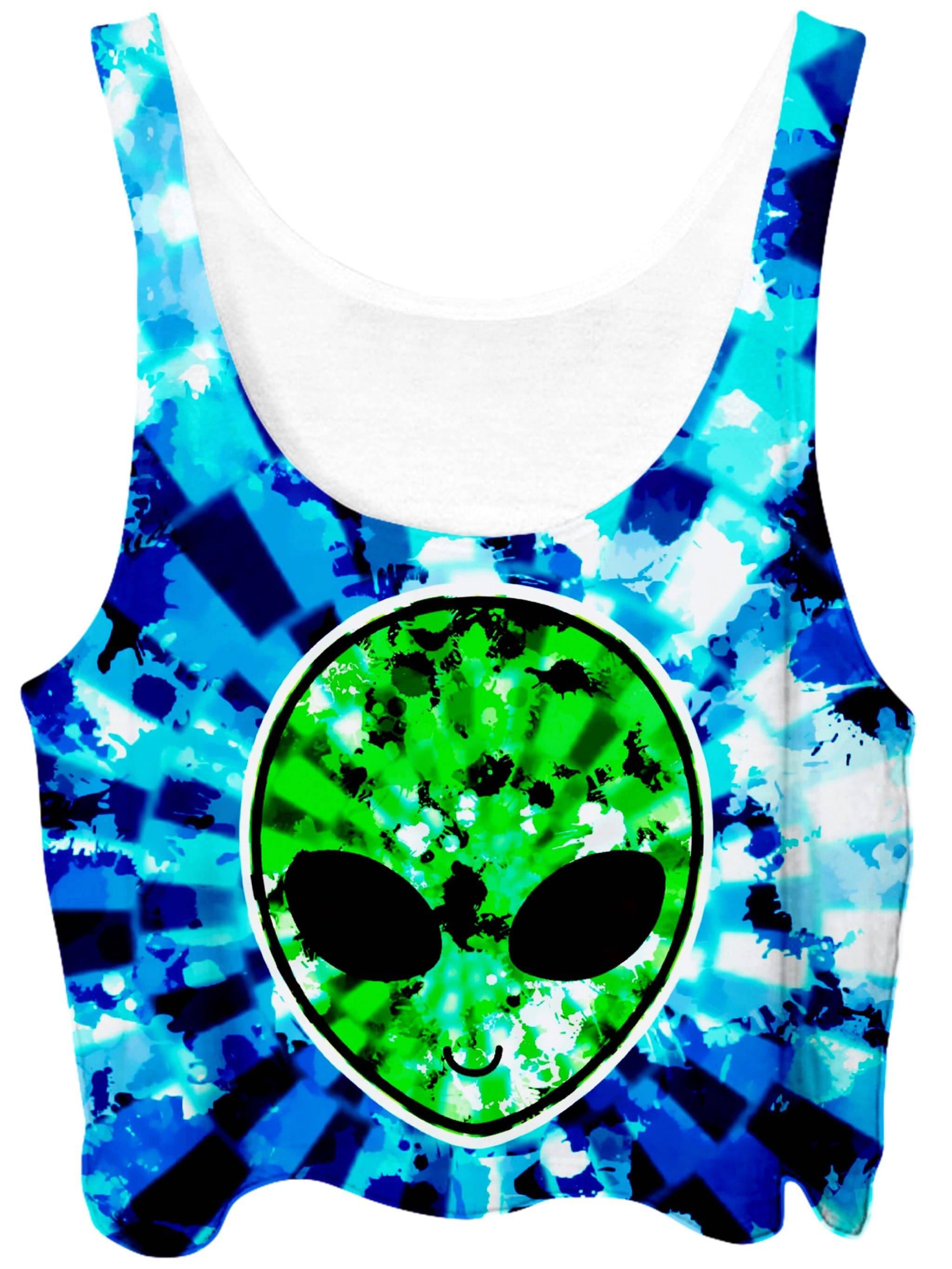 Alien Tie-Dye Crop Top