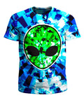 Alien Tie-Dye Men's T-Shirt