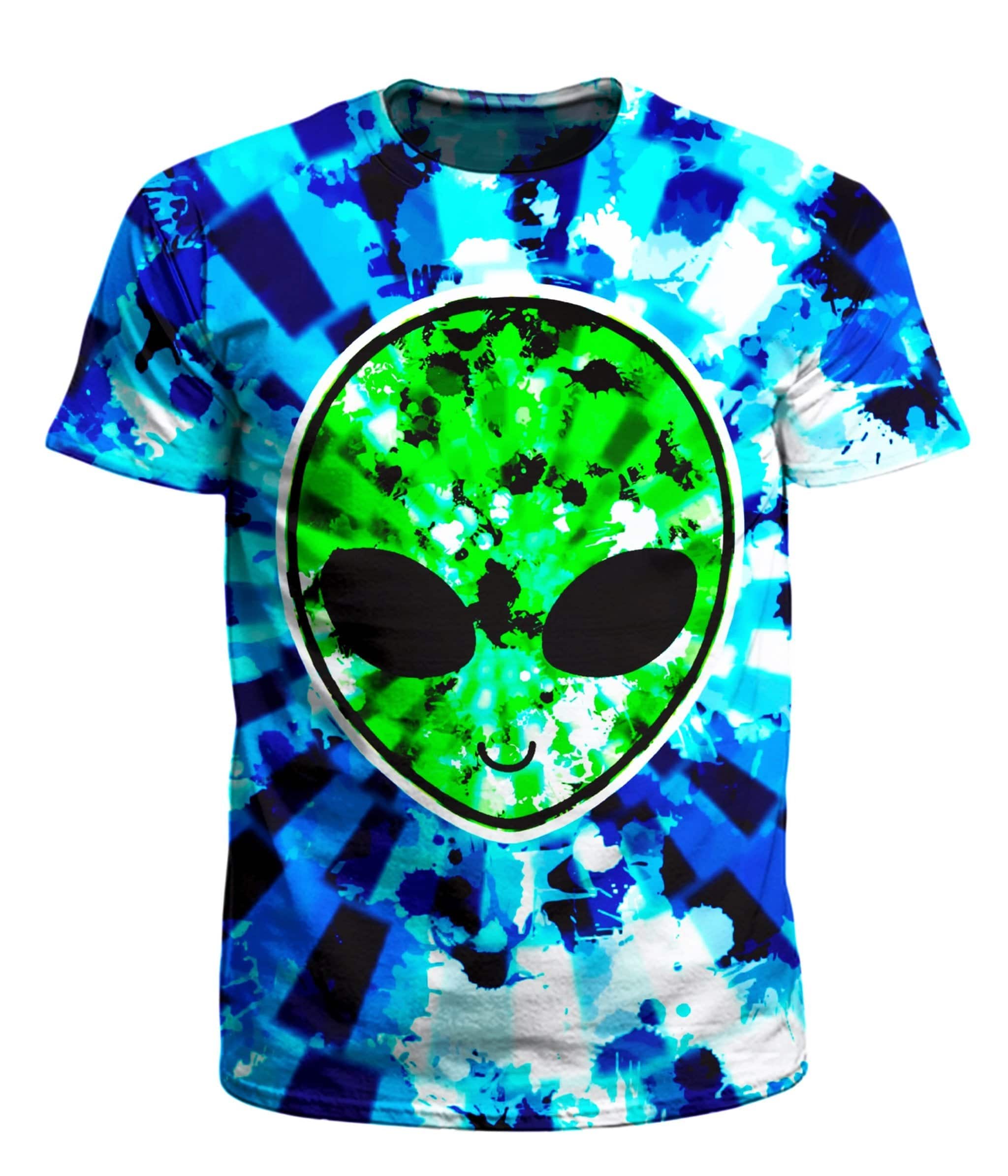 Alien Tie-Dye Men's T-Shirt