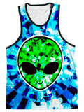 Alien Tie-Dye Men's Tank