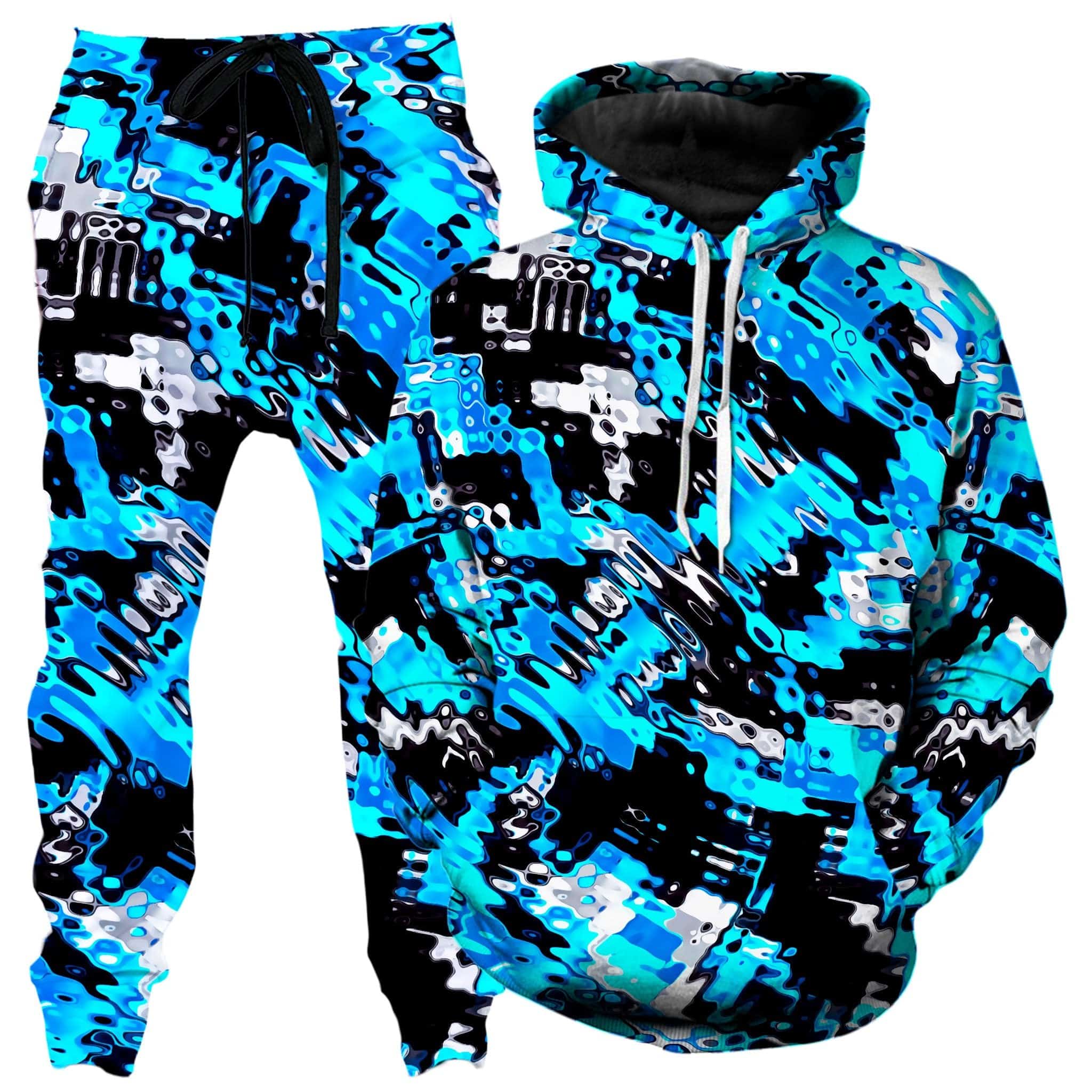 Aqua Rave Hoodie and Joggers Combo