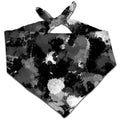 Black White and Grey Paint Splatter Bandana