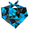 Blue and Black Geo Bandana