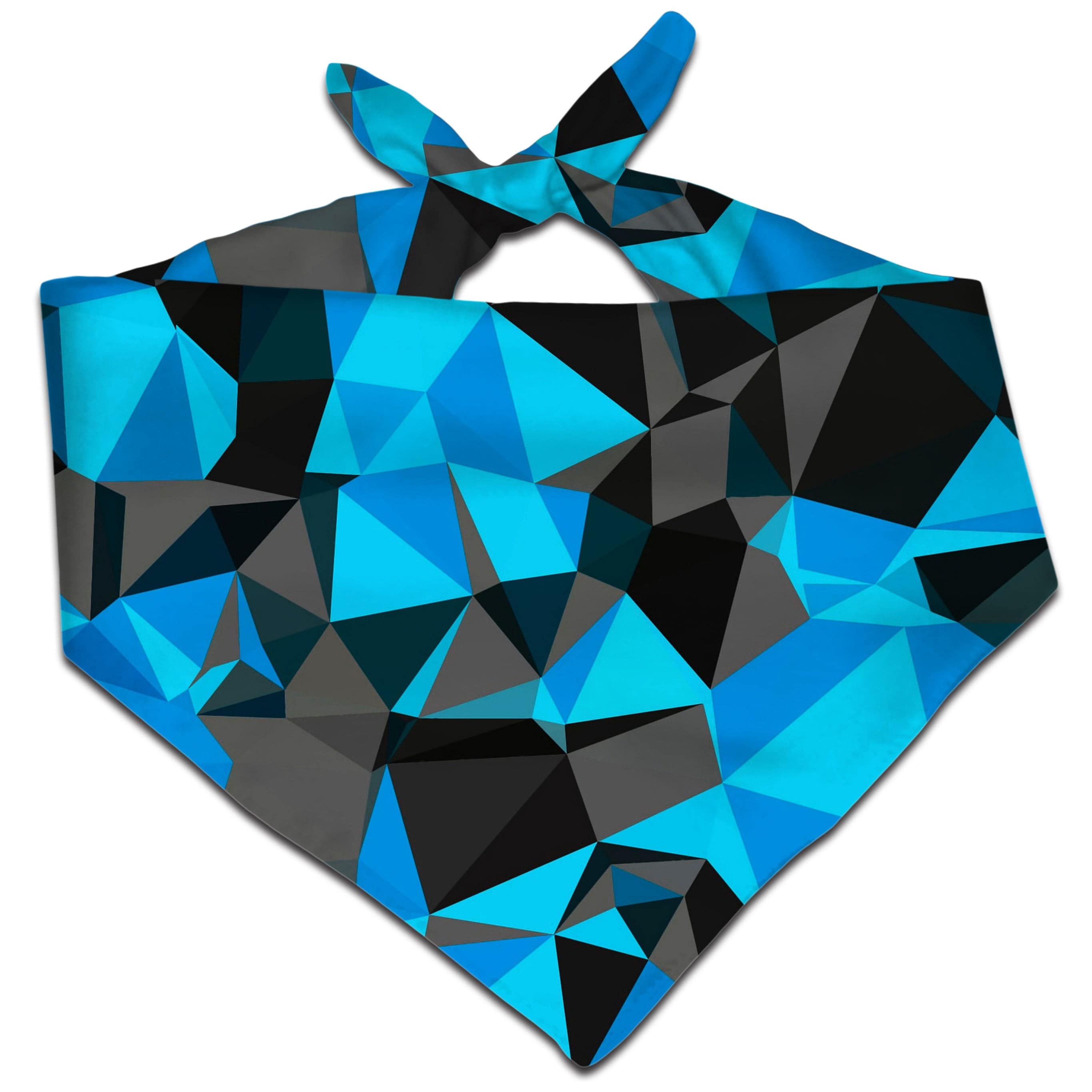 Blue and Black Geo Bandana