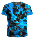 Blue and Black Geo Men's T-Shirt