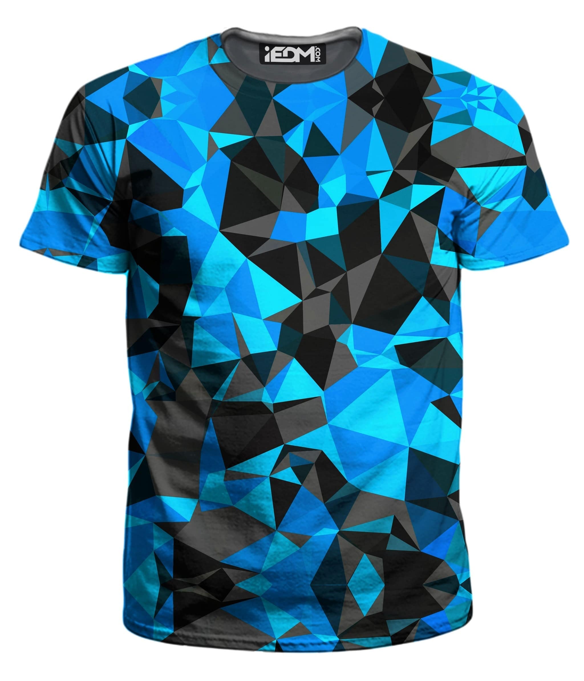 Blue and Black Geo Men's T-Shirt