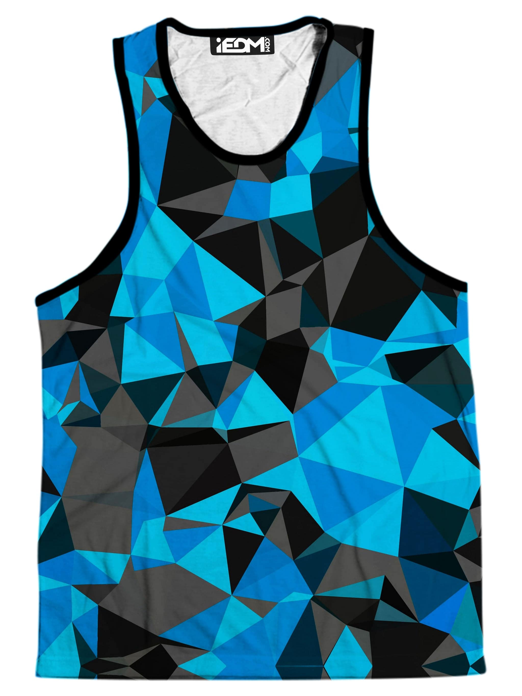 Blue and Black Geo Men's Tank