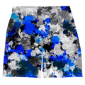 Blue and Grey Paint Splatter Weekend Shorts